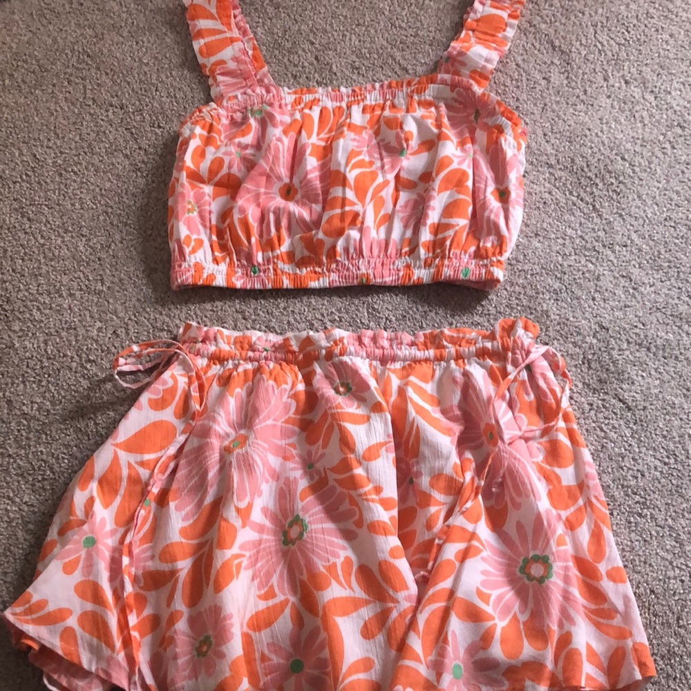 NWT aerie tank top and skirt set